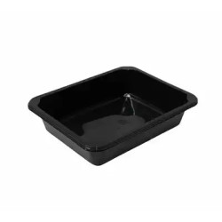 Pojemnik do zgrzewu prost. 1-kom. 1400ml 5cm czarny a'600