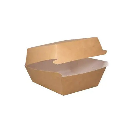 Burger box duży 15x15x9cm brązowo-biały a'100