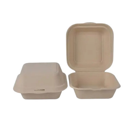 Burger box z trzciny cukrowej 15x15x7,5cm a'50