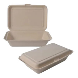 Menubox z trzciny cukrowej 1-komorowy 23x16,5x6,5cm a'50