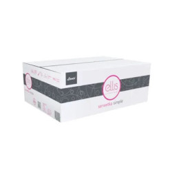 Serwetki do dyspensera 10,4x21cm białe celuloza 2-warstwowa Lamix a'9000