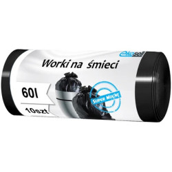 Worki na śmieci 60l LDPE czarne a'10