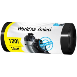 Worki na śmieci 120l LDPE czarne a'10
