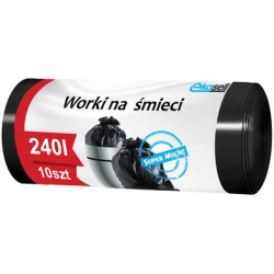 Worki na śmieci 240l LDPE czarne a'10