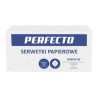 Serwetki składane 33x33cm, 2-warstwowe białe Perfecto a'250