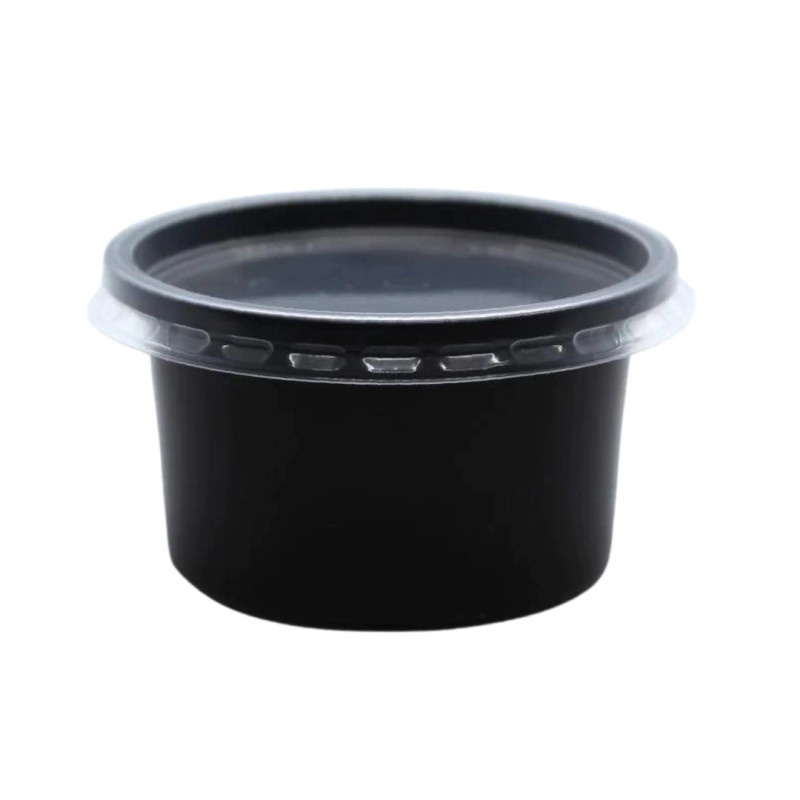 Pojemnik na sos 80ml czarny  100szt