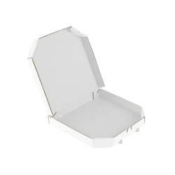 Karton na pizzę 24x24x4cm 3W E 370g/m2 biało-biały a'100