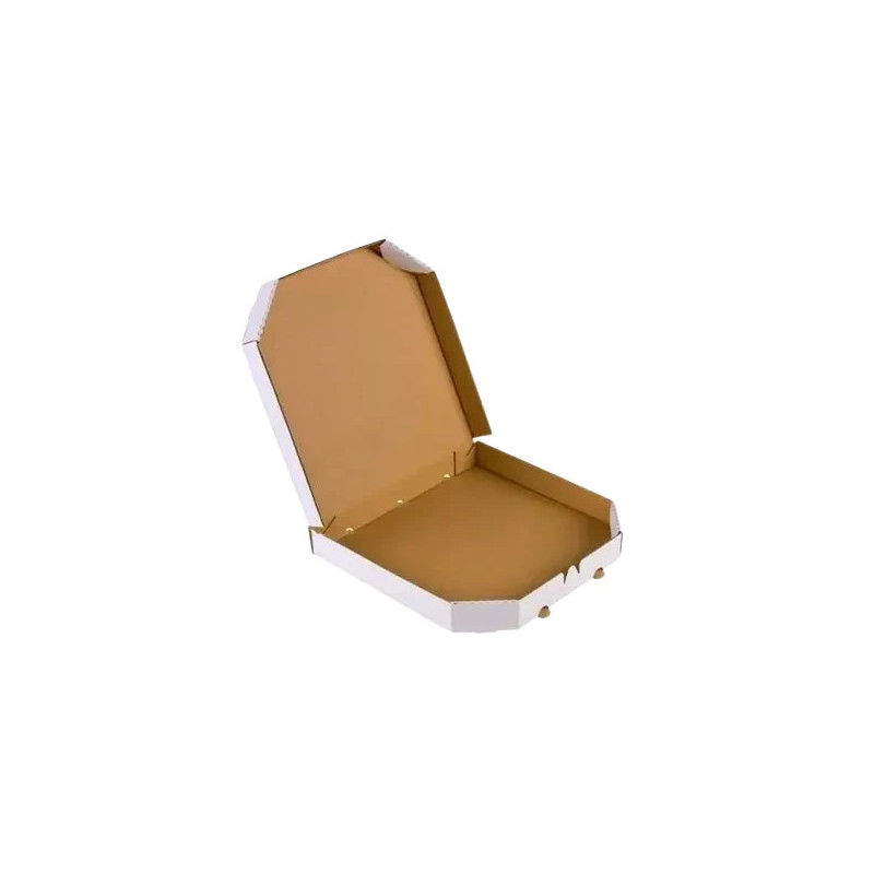 Karton na pizzę 31x31x4cm 3W E 370g/m2 biało-szary a'100