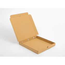 Karton na pizzę 32x32x4cm 3W E 390g/m2 szaro-szary a'100